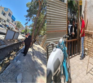 بازدید شهردار بیرجند از پروژه زیباسازی ابتدای خیابان شهید مدرس و المان خانه صفا.