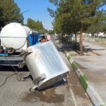 شست و شوی سطل‌های زباله دانشگاه بیرجند در آستانه برگزاری کنکور سراسری