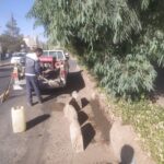 نصب جداول و بن‌کشی جداول قبل از تقاطع امامت-مقداد، در راستای بهبود عبور و مرور شهری