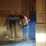 شب گذشته گندزدایی و شست ‌وشوی مخازن زباله سطح منطقه دو انجام شد