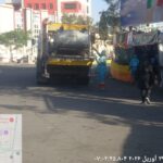 اقدامات جهادی واحد خدمات شهری منطقه دو در اطراف موکب‌های خیابان معلم