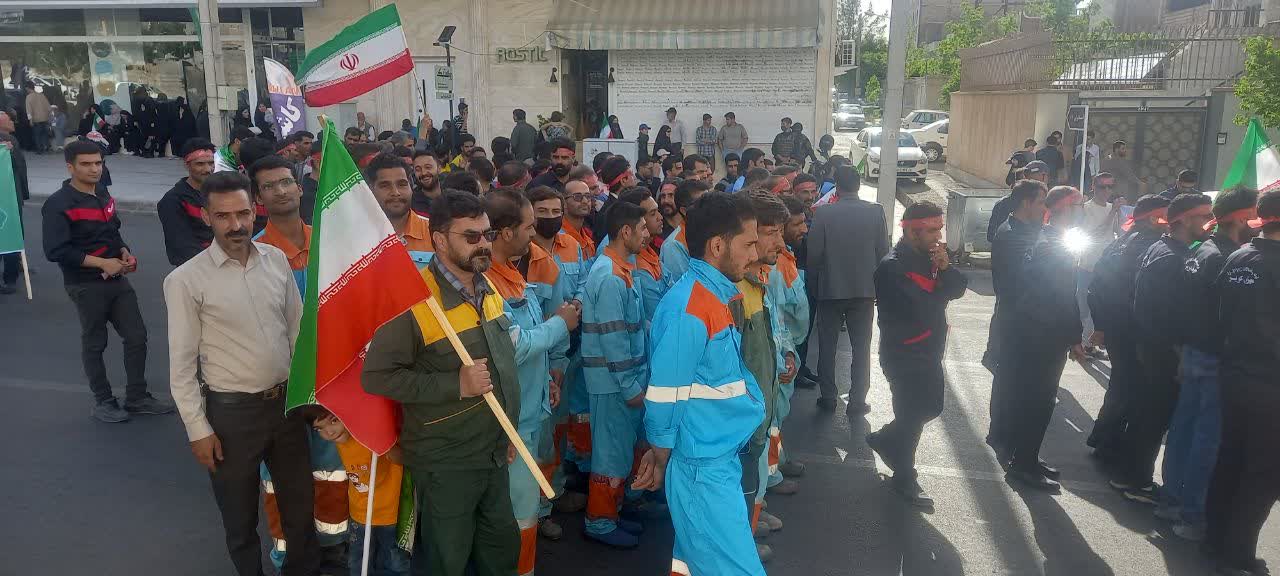 حضور نیروهای پاکبان در نمایش اقتدار ملی و رزمایش سراسری جانفدا