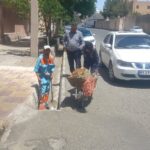 بازدید مدیر خدمات شهری منطقه دو از روند نظافت مسیرهای سطح ناحیه یک
