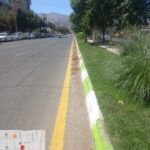 پاکسازی آیلند میانی بلوار عبادی در راستای ارتقاء سیمای شهری
