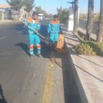 تداوم اقدامات زیباسازی شهری با نظافت آیلند بلوار خلیج فارس