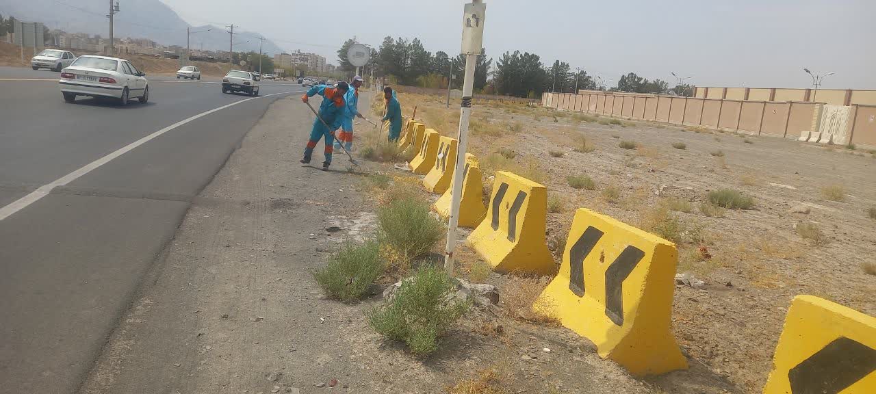 از پاکسازی تا زیبایی؛ آیلندهای بلوار اداره راه و ظفر ۴ ساماندهی شد